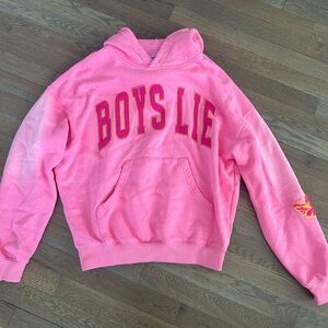 BOYS LIE PINK HOODIE